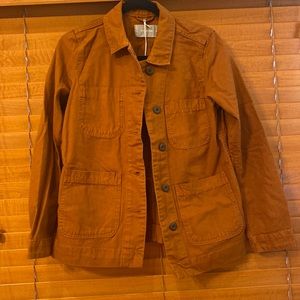 100 % denim like brown jacket by Everlane - XS NWT